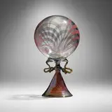 attribution Richard Marquis, Early sculptural form, c. 1970, hand-blown fumed glass