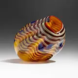 Cinnamon Macchia by Dale Chihuly, 2001, hand-blown glass, sold Feb 2024