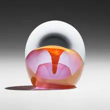 Dominick Labino, Emergence, 1980, blown, cut, and polished glass