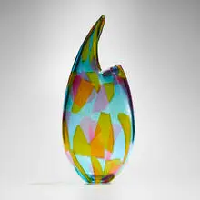 Dorothy Hafner, Yellow Toucan, 1995, blown mosaic glass