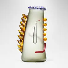 Dan Dailey, Bravado (from the Abstract Heads series), 1992, hand-blown, sandblasted, and acid-polished glass