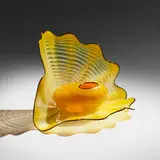 Dale Chihuly, Radiant Yellow Persian Set with Black Lip Wraps