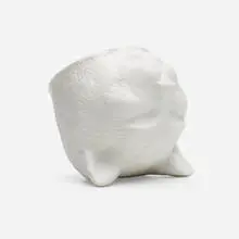 Kiki Smith, Cat, 1999, cast porcelain with glazed interior