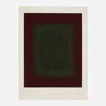 Adja Yunkers, Icon II, 1980, etching in colors with screenprint and aquatint on Arches Cover