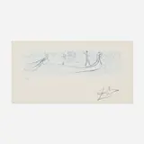 Vision of Venice by Salvador Dalí, 1977, etching in colors, sold Feb 2024