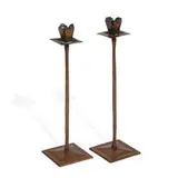 The Roycrofters, Tulip Tapers candlesticks, two