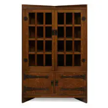 Gustav Stickley, rare corner cabinet, #972