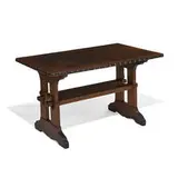 leather-top library table, #401L by Gustav Stickley, sold Jun 2021