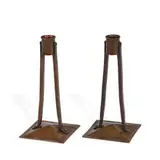 Karl Kipp, rare variation of Princess candlesticks, pair