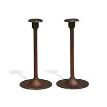 Karl Kipp, candlesticks, pair