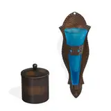 The Roycrofters, two articles: humidor and a wall vase