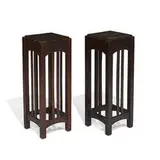Charles P. Limbert Co., plant stands, pair, #214