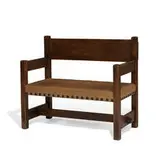 early hall seat, #180 by Gustav Stickley, sold Jun 2021