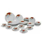 Frank Lloyd Wright, Imperial Hotel Collection china, seven-piece luncheon service for six