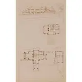 Wasmuth Portfolio print: plate number XXVIII by Frank Lloyd Wright, sold Jun 2021
