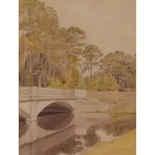 Robert Spencer, Newnans Creek Near Gainesville FLA (Prairie School Bridge), (May) 1931