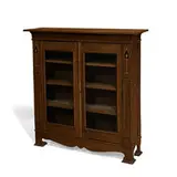 Arts & Crafts, inlaid bookcase