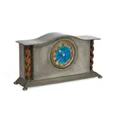 Liberty & Co., mantel clock with barley twist columns, #01126B