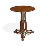 Secessionist, bentwood occasional table 24dia x 28 1/2h, Austria