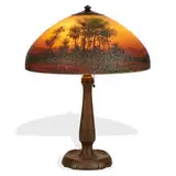 The Handel Lamp Co., Mountainous Landscape table lamp, #6957