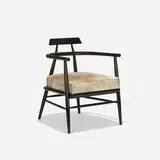 Paul McCobb, Predictor Group armchair, 1951, lacquered wood, cowhide
