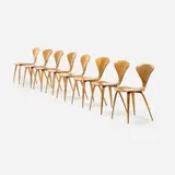 Norman Cherner, dining chairs, set of eight