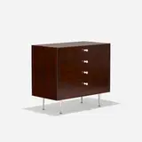 Thin Edge cabinet, model 5202 by George Nelson & Associates, 1952, rosewood, aluminum, enameled steel, sold Sep 2018