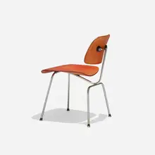 Charles and Ray Eames, DCM, 1946, aniline-dyed birch plywood, chrome-plated steel, rubber