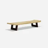 coffee table by Paul Theodore Frankl, c. 1948, lacquered cork, lacquered mahogany, sold Sep 2018