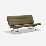 sofa, model 3473 by Charles and Ray Eames, 1964, upholstery, cast aluminum, plastic, sold Sep 2018