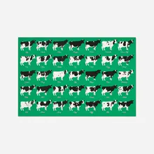 Thirty-Five Cows by Stephen Frykholm, 1981, screenprint on paper, sold Sep 2018