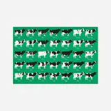 Stephen Frykholm, Thirty-Five Cows, 1981, screenprint on paper