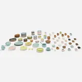Russel Wright, Casual tableware collection, c. 1955, glazed stoneware