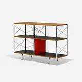 ESU 200-C by Charles and Ray Eames, 1950, birch plywood, laminate, zinc-plated steel, enameled masonite, rubber, sold Sep 2018