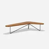 Luther Conover, coffee table, c. 1955, mahogany, enameled steel