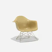 Charles and Ray Eames, LAR, 1950, molded fiberglass with rope edge, zinc-plated steel, rubber