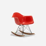 RAR by Charles and Ray Eames, 1950, molded fiberglass with rope edge, birch, zinc-plated steel, sold Sep 2018