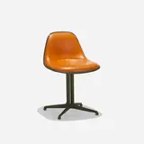 Charles and Ray Eames, La Fonda chair, 1961, molded fiberglass, vinyl, enameled aluminum, rubber, plastic