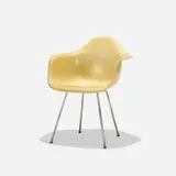 Charles and Ray Eames, DAX, 1950, molded fiberglass with rope edge, zinc-plated steel, rubber