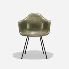 Charles and Ray Eames, DAX, 1950, molded fiberglass with rope edge, zinc-plated steel, rubber