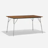 Charles and Ray Eames, DTM-1, 1947, walnut plywood, chrome-plated steel, plastic