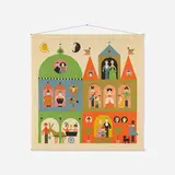 Alexander Girard, House wall-hanging, 1964, screenprinted cotton