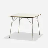 DTM-20 by Charles and Ray Eames, 1947, laminate over plywood, chrome plated steel, sold Sep 2018