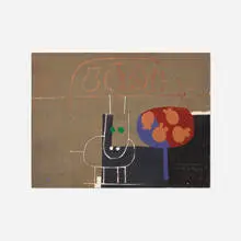 Untitled by Paul Rand, 1954, oil on canvas, sold Sep 2018
