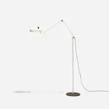 Topo floor lamp by Joe Colombo, 1970, enameled metal, steel, sold Sep 2018