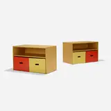 Aino Aalto, cabinets from the Rand House, pair, c. 1945, maple, lacquered wood