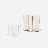 Savoy vases, set of two by Alvar Aalto, glass, sold Sep 2018