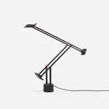 Richard Sapper, Tizio table lamp, 1972, enameled aluminum, molded plastic, enameled steel, chrome plated steel, printed paper