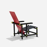 Gerrit Rietveld, Red Blue chair, lacquered and stained pine and plywood
