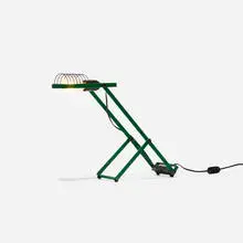Sintesi table lamp by Ernesto Gismondi, 1976, enameled aluminum, molded plastic, enameled steel, rubber, sold Sep 2018